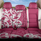 Breast Cancer Awareness Maori Back Car Seat Cover Koru Kowhaiwhai - Aussie Hoodie