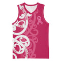 Breast Cancer Awareness Maori Basketball Jersey Koru Kowhaiwhai - Aussie Hoodie