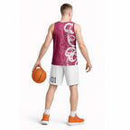 Breast Cancer Awareness Maori Basketball Jersey Koru Kowhaiwhai - Aussie Hoodie