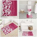 Breast Cancer Awareness Maori Bathroom Set Koru Kowhaiwhai - Aussie Hoodie