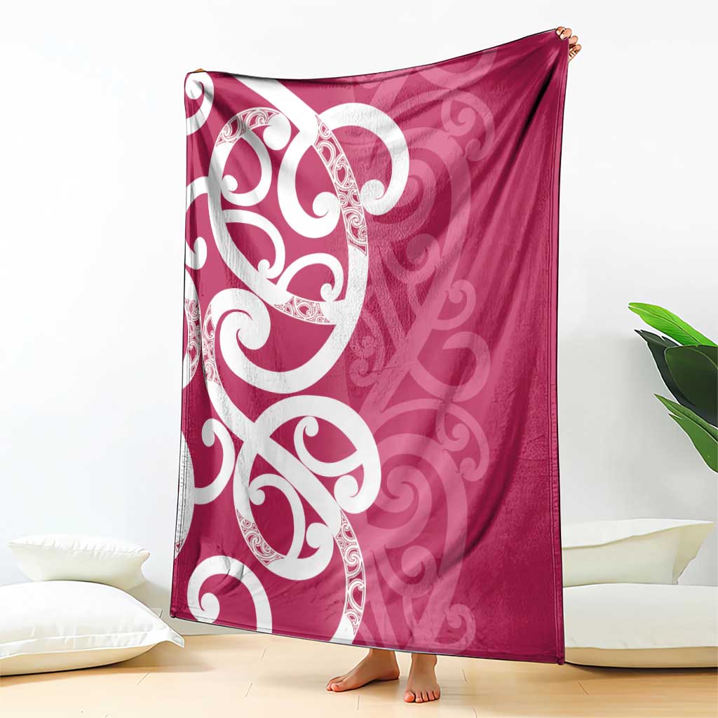 Breast Cancer Awareness Maori Blanket Koru Kowhaiwhai - Aussie Hoodie