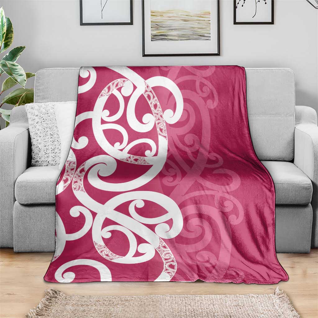 Breast Cancer Awareness Maori Blanket Koru Kowhaiwhai - Aussie Hoodie