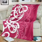 Breast Cancer Awareness Maori Blanket Koru Kowhaiwhai - Aussie Hoodie