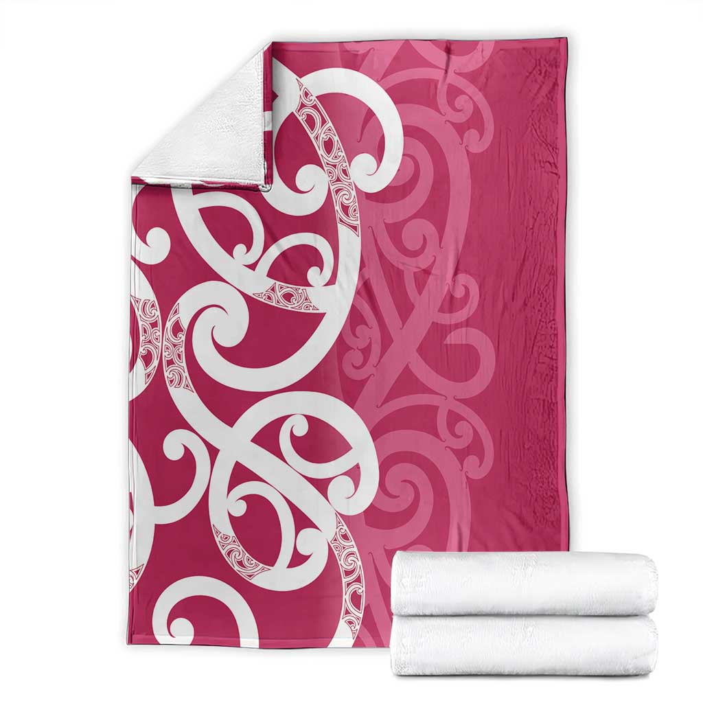 Breast Cancer Awareness Maori Blanket Koru Kowhaiwhai - Aussie Hoodie