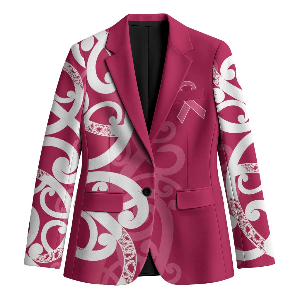 Breast Cancer Awareness Maori Blazer Koru Kowhaiwhai - Aussie Hoodie