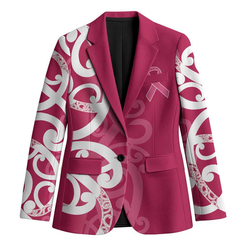 Breast Cancer Awareness Maori Blazer Koru Kowhaiwhai - Aussie Hoodie