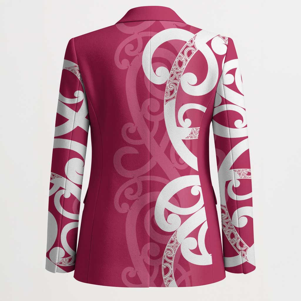 Breast Cancer Awareness Maori Blazer Koru Kowhaiwhai - Aussie Hoodie