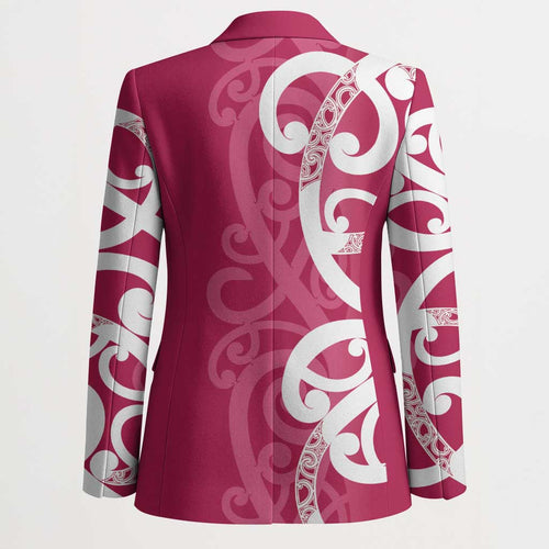 Breast Cancer Awareness Maori Blazer Koru Kowhaiwhai - Aussie Hoodie