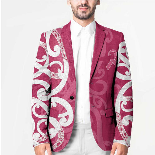 Breast Cancer Awareness Maori Blazer Koru Kowhaiwhai - Aussie Hoodie