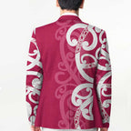 Breast Cancer Awareness Maori Blazer Koru Kowhaiwhai - Aussie Hoodie