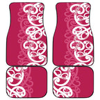 Breast Cancer Awareness Maori Car Mats Koru Kowhaiwhai - Aussie Hoodie