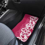 Breast Cancer Awareness Maori Car Mats Koru Kowhaiwhai - Aussie Hoodie