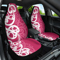 Breast Cancer Awareness Maori Car Seat Cover Koru Kowhaiwhai - Aussie Hoodie