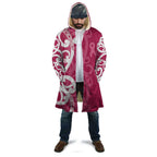Breast Cancer Awareness Maori Cloak Koru Kowhaiwhai - Aussie Hoodie