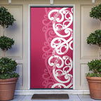 Breast Cancer Awareness Maori Door Cover Koru Kowhaiwhai - Aussie Hoodie