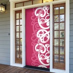 Breast Cancer Awareness Maori Door Cover Koru Kowhaiwhai - Aussie Hoodie
