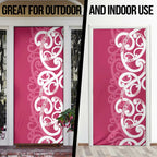 Breast Cancer Awareness Maori Door Cover Koru Kowhaiwhai - Aussie Hoodie