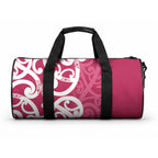 Breast Cancer Awareness Maori Duffle Bag Koru Kowhaiwhai