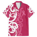 Breast Cancer Awareness Maori Family Matching Mermaid Dress and Hawaiian Shirt Koru Kowhaiwhai - Aussie Hoodie