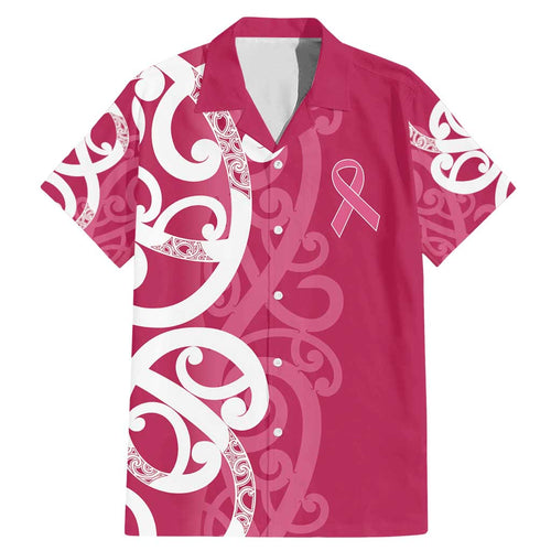 Breast Cancer Awareness Maori Family Matching Mermaid Dress and Hawaiian Shirt Koru Kowhaiwhai - Aussie Hoodie