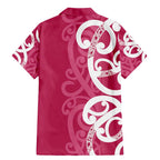 Breast Cancer Awareness Maori Family Matching Mermaid Dress and Hawaiian Shirt Koru Kowhaiwhai - Aussie Hoodie