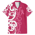 Breast Cancer Awareness Maori Hawaiian Shirt Koru Kowhaiwhai - Aussie Hoodie