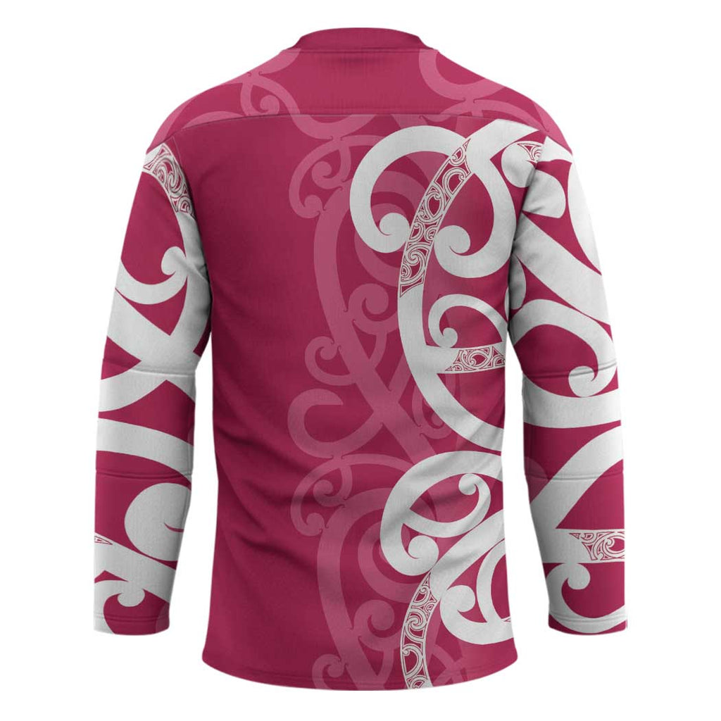 Breast Cancer Awareness Maori Hockey Jersey Koru Kowhaiwhai - Aussie Hoodie