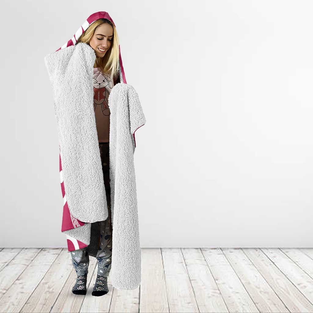 Breast Cancer Awareness Maori Hooded Blanket Koru Kowhaiwhai - Aussie Hoodie