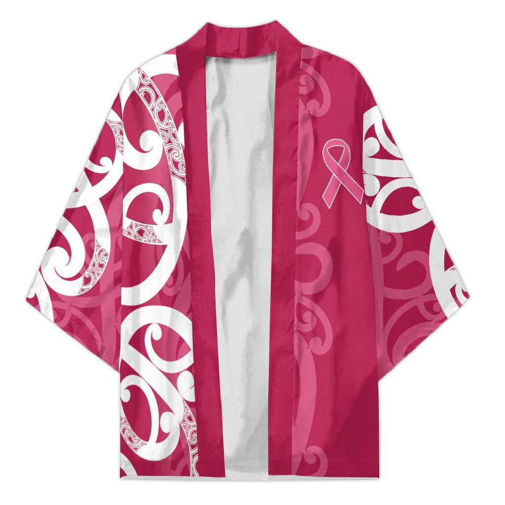 Breast Cancer Awareness Maori Kimono Koru Kowhaiwhai - Aussie Hoodie