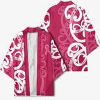 Breast Cancer Awareness Maori Kimono Koru Kowhaiwhai - Aussie Hoodie