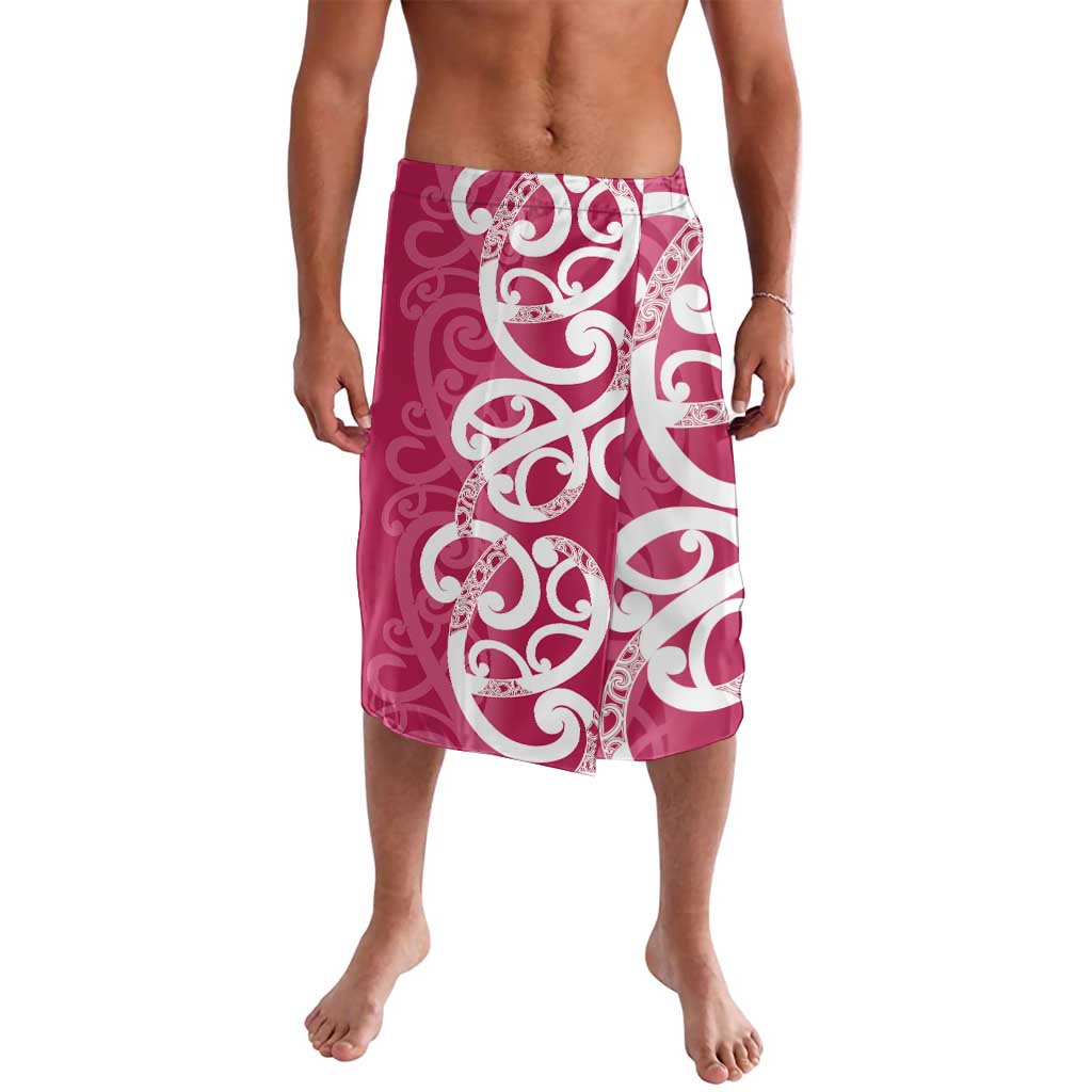 Breast Cancer Awareness Maori Lavalava Koru Kowhaiwhai - Aussie Hoodie