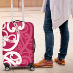 Breast Cancer Awareness Maori Luggage Cover Koru Kowhaiwhai - Aussie Hoodie