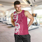 Breast Cancer Awareness Maori Men Tank Top Koru Kowhaiwhai - Aussie Hoodie
