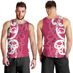 Breast Cancer Awareness Maori Men Tank Top Koru Kowhaiwhai - Aussie Hoodie