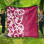 Breast Cancer Awareness Maori Quilt Koru Kowhaiwhai - Aussie Hoodie