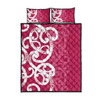 Breast Cancer Awareness Maori Quilt Bed Set Koru Kowhaiwhai - Aussie Hoodie