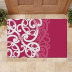 Breast Cancer Awareness Maori Rubber Doormat Koru Kowhaiwhai - Aussie Hoodie