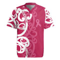 Breast Cancer Awareness Maori Rugby Jersey Koru Kowhaiwhai - Aussie Hoodie