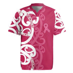 Breast Cancer Awareness Maori Rugby Jersey Koru Kowhaiwhai - Aussie Hoodie