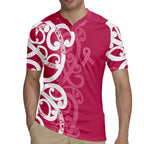 Breast Cancer Awareness Maori Rugby Jersey Koru Kowhaiwhai - Aussie Hoodie