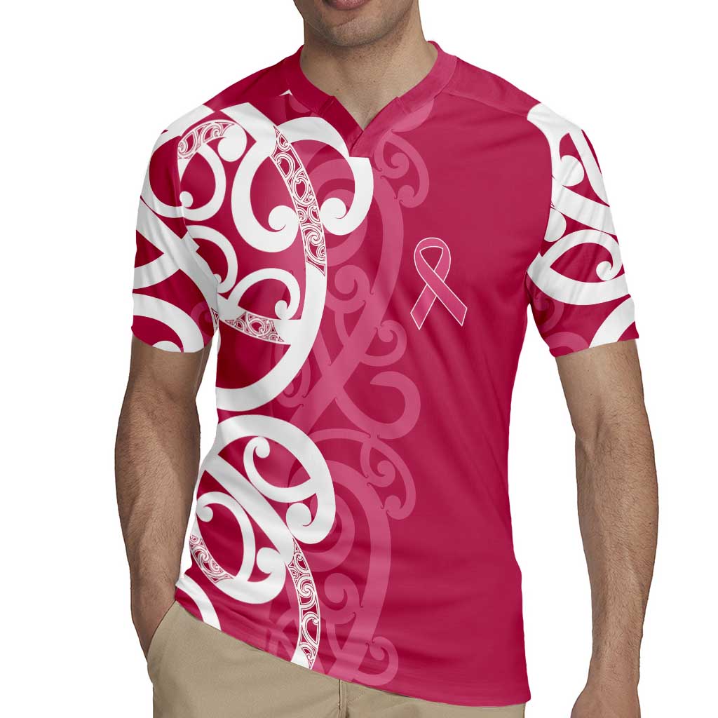 Breast Cancer Awareness Maori Rugby Jersey Koru Kowhaiwhai - Aussie Hoodie