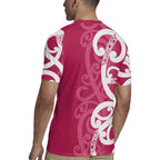 Breast Cancer Awareness Maori Rugby Jersey Koru Kowhaiwhai - Aussie Hoodie