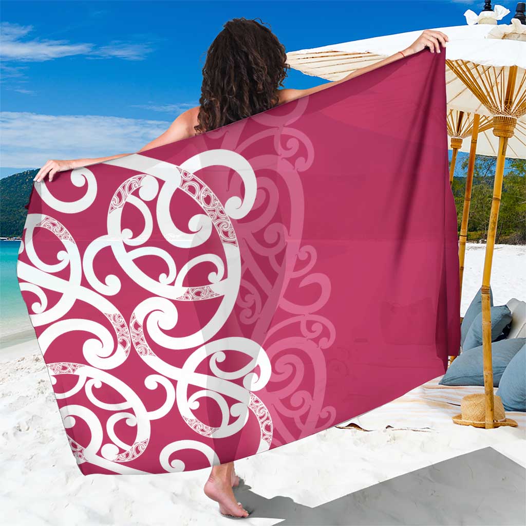 Breast Cancer Awareness Maori Sarong Koru Kowhaiwhai - Aussie Hoodie