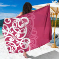 Breast Cancer Awareness Maori Sarong Koru Kowhaiwhai - Aussie Hoodie