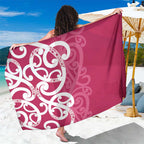 Breast Cancer Awareness Maori Sarong Koru Kowhaiwhai - Aussie Hoodie