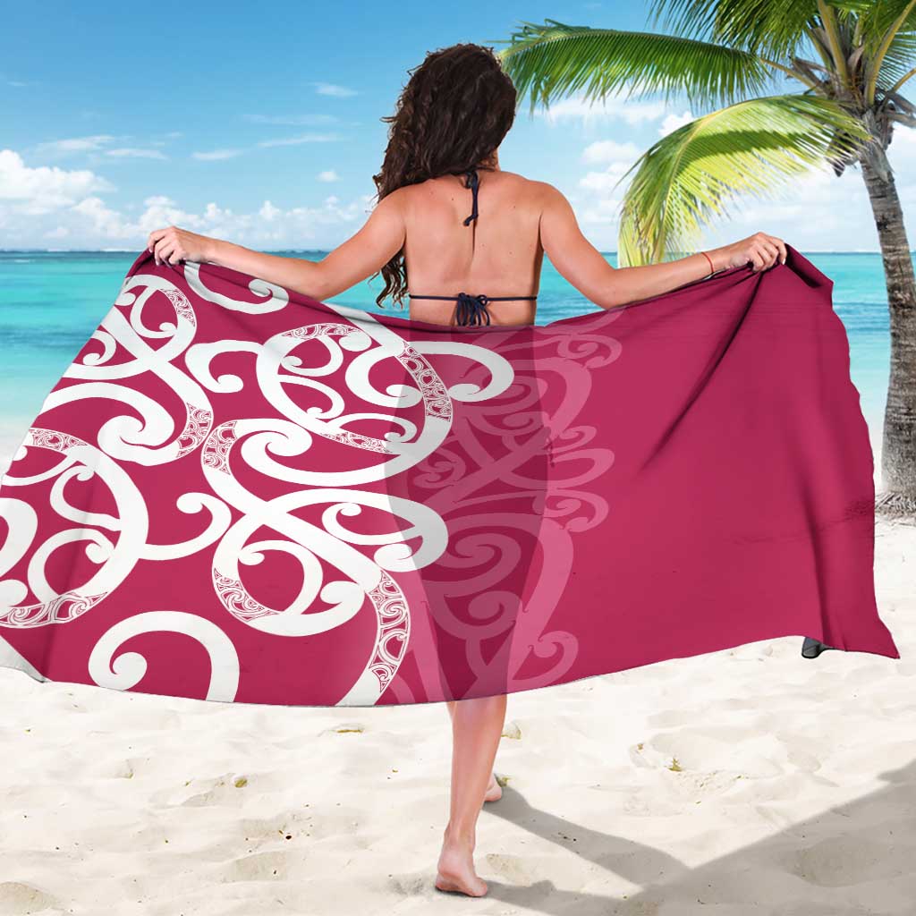 Breast Cancer Awareness Maori Sarong Koru Kowhaiwhai - Aussie Hoodie