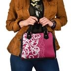 Breast Cancer Awareness Maori Shoulder Handbag Koru Kowhaiwhai - Aussie Hoodie