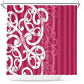 Breast Cancer Awareness Maori Shower Curtain Koru Kowhaiwhai - Aussie Hoodie