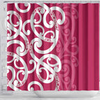 Breast Cancer Awareness Maori Shower Curtain Koru Kowhaiwhai - Aussie Hoodie