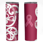 Breast Cancer Awareness Maori Skinny Tumbler Koru Kowhaiwhai - Aussie Hoodie